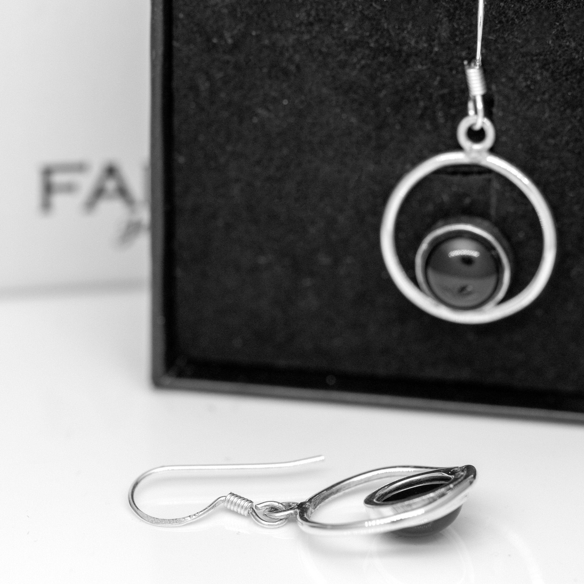 925 Sterling Silver Red Ruby Round Hoop Drop Dangle Earrings Gemstone Jewellery Gift