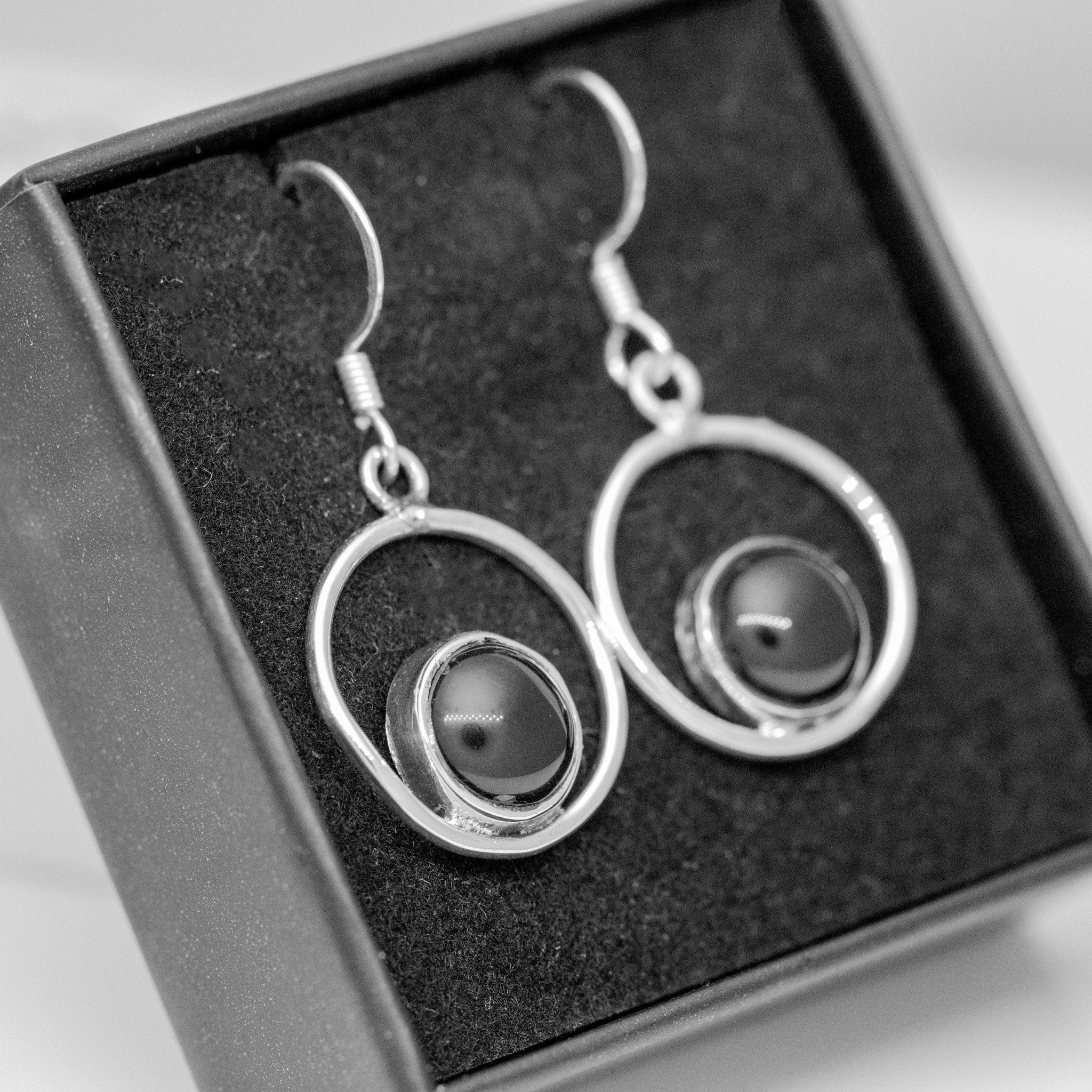 925 Sterling Silver Red Ruby Round Hoop Drop Dangle Earrings Gemstone Jewellery Gift