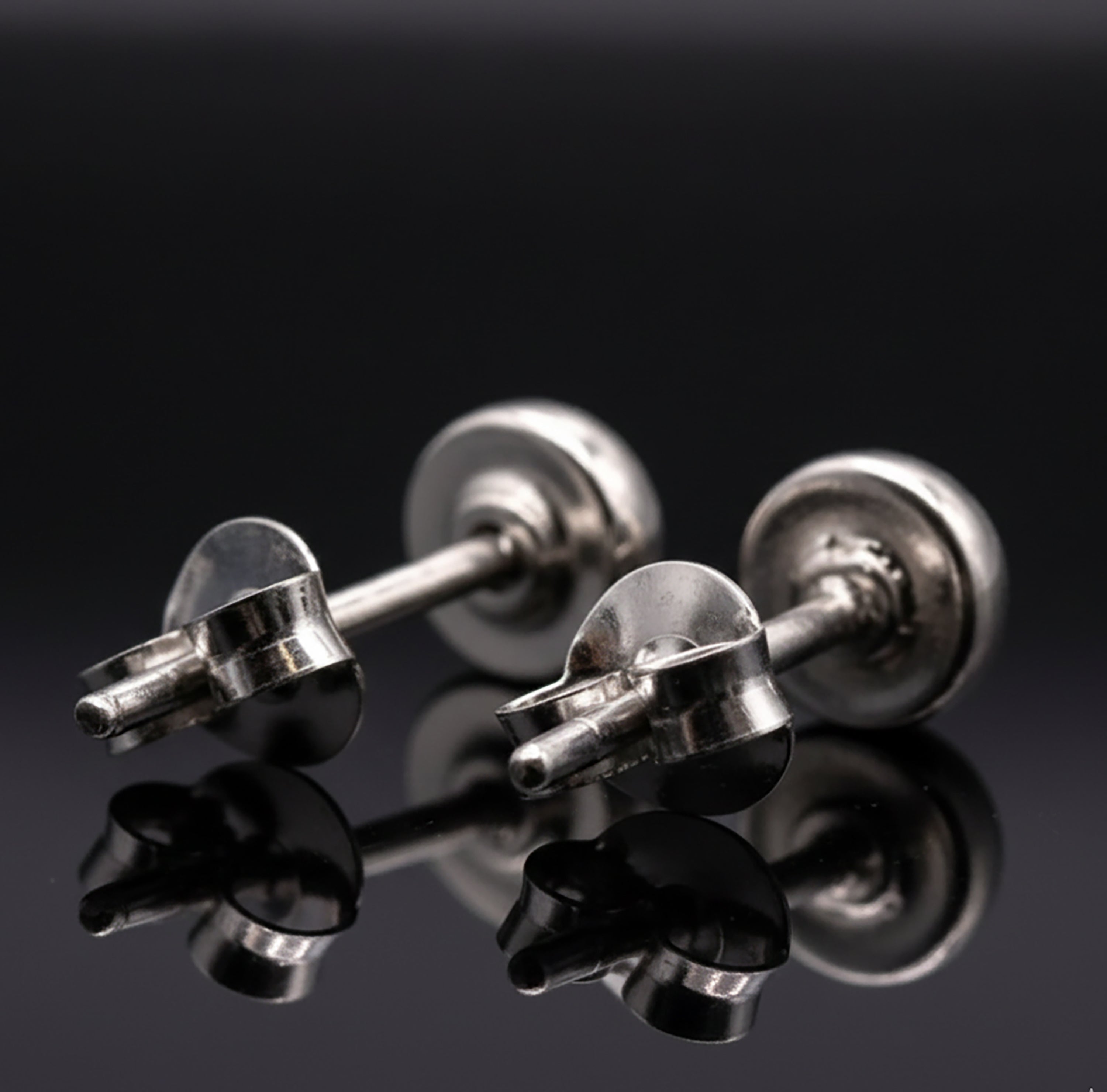 Small 925 Sterling Silver Turquoise Round Earrings Studs Gemstone Ladies Gift