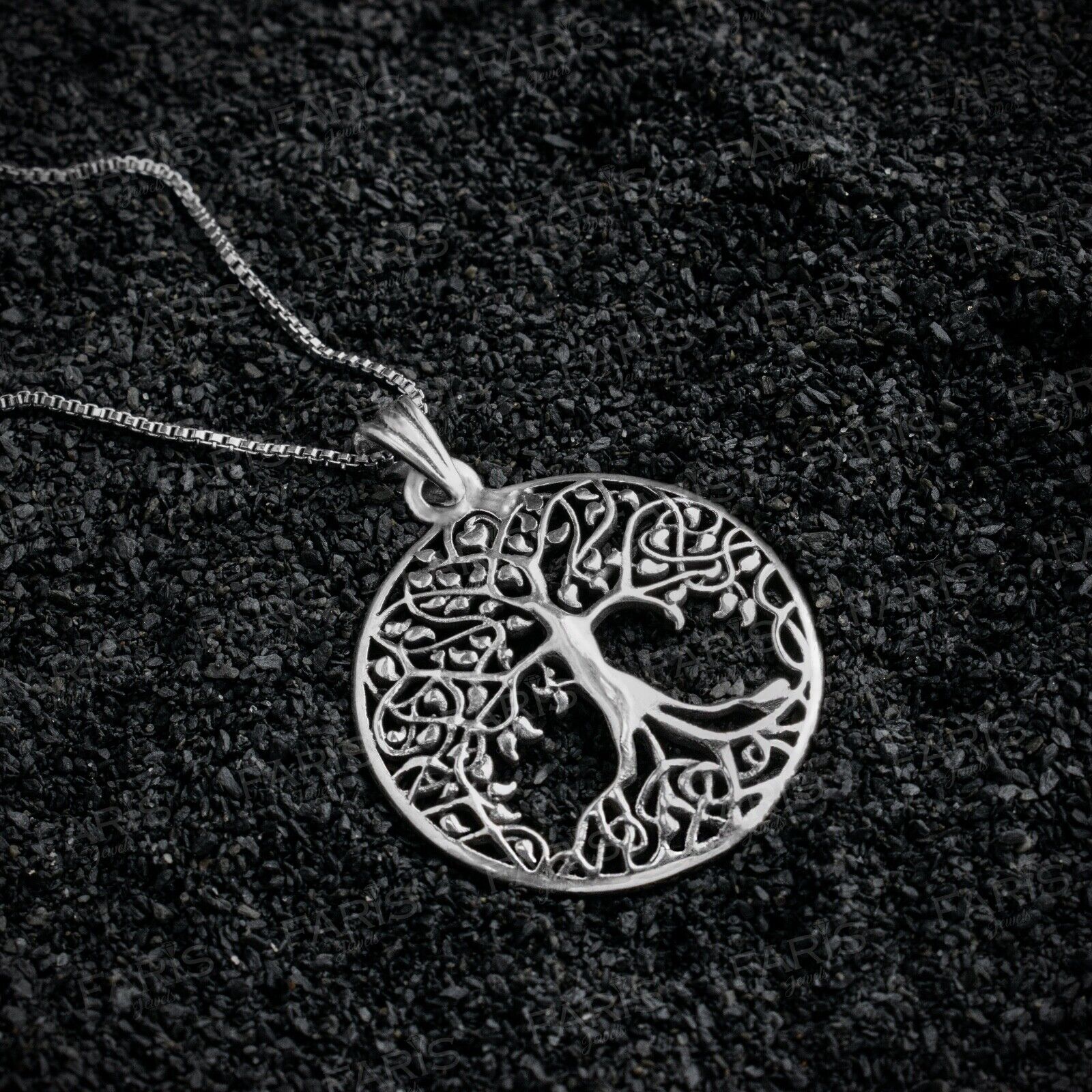 925 Sterling Silver Tree of Life Pendant Gift Faris Jewels