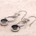 925 Sterling Silver Mystic Topaz Gemstone Round Cut Drop Dangle Ladies Earrings