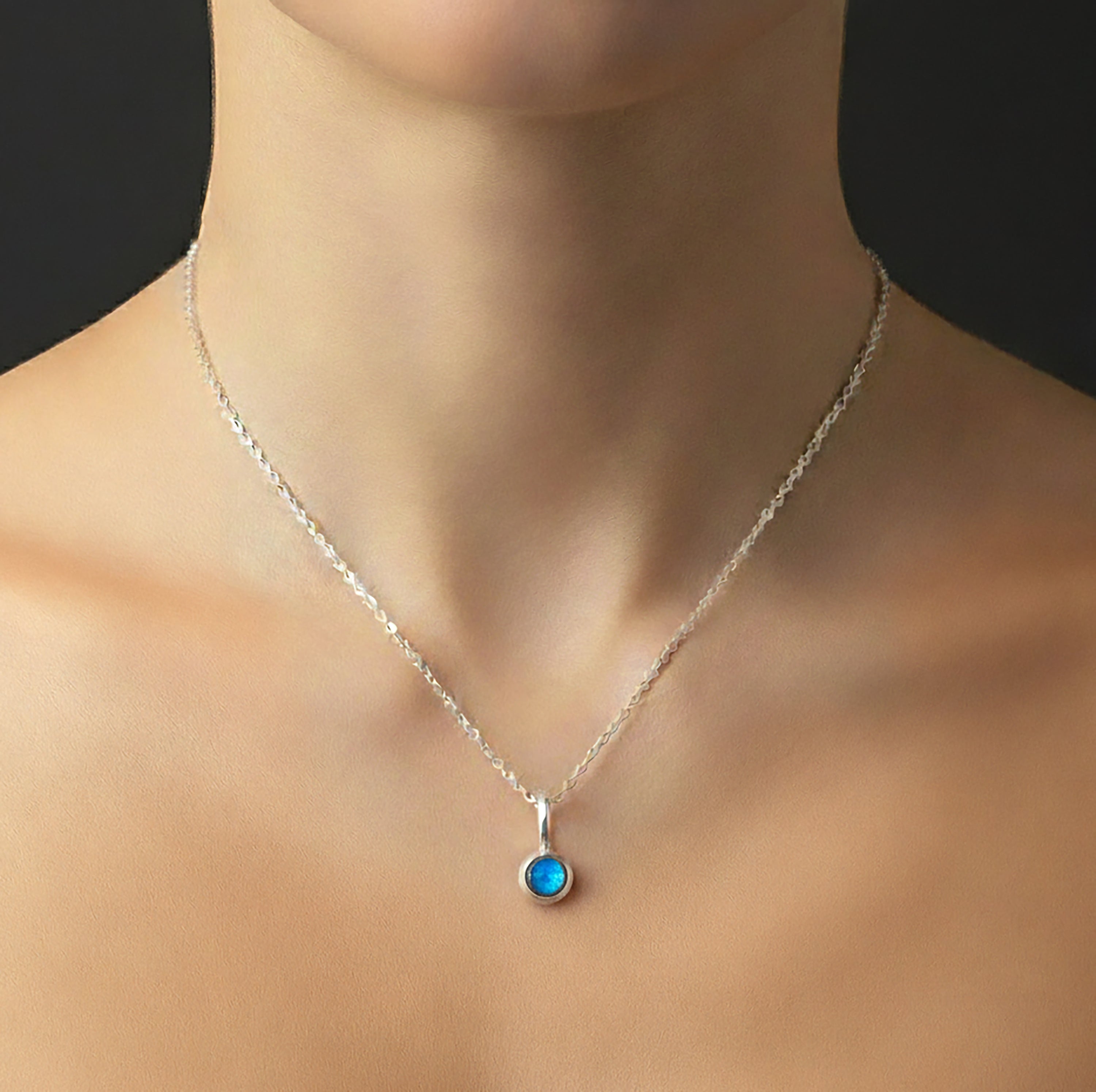 925 Sterling Silver Cabochon Natural Labradorite Gemstone Ladies Pendant