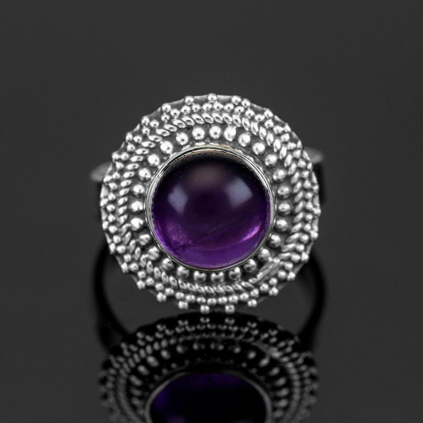 MOONSTONE 925 Sterling Silver AMETHYST RUBY Ladies Ring Gemstone Jewellery Gift - Faris Jewels