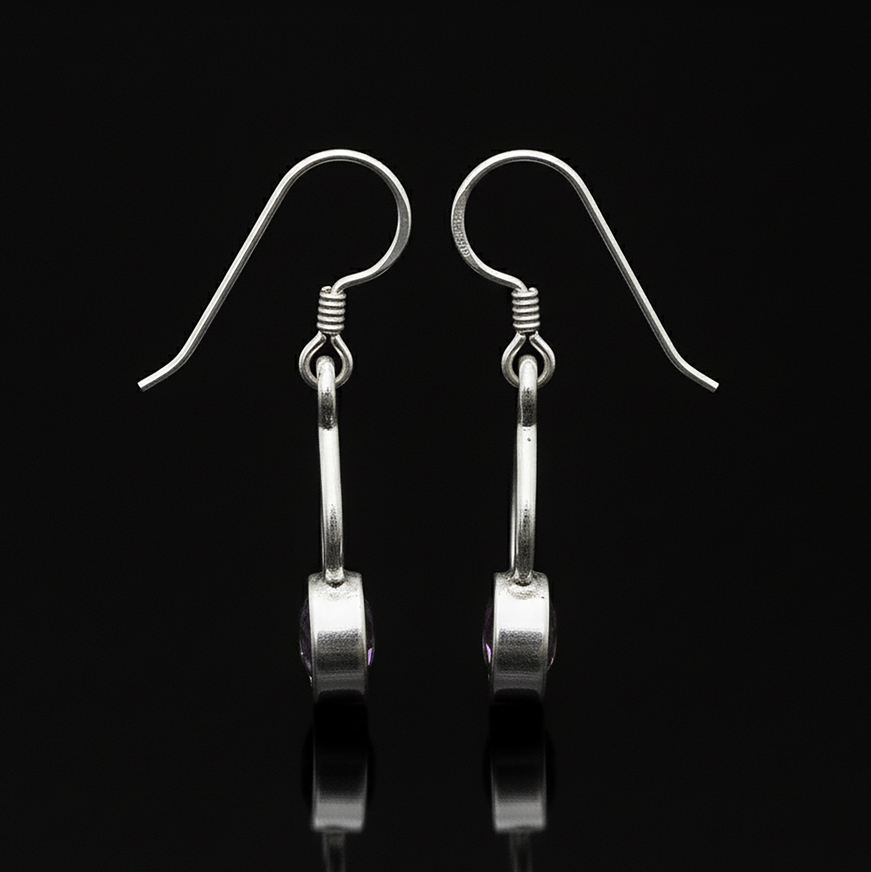 Sterling Silver Faceted Mystic Topaz Gemstone Drop Dangle Ladies Earrings