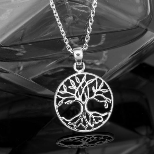Sterling Silver 925 Tree Of Life Pendant Necklace Ladies Jewellery Gift Boxed - Faris Jewels
